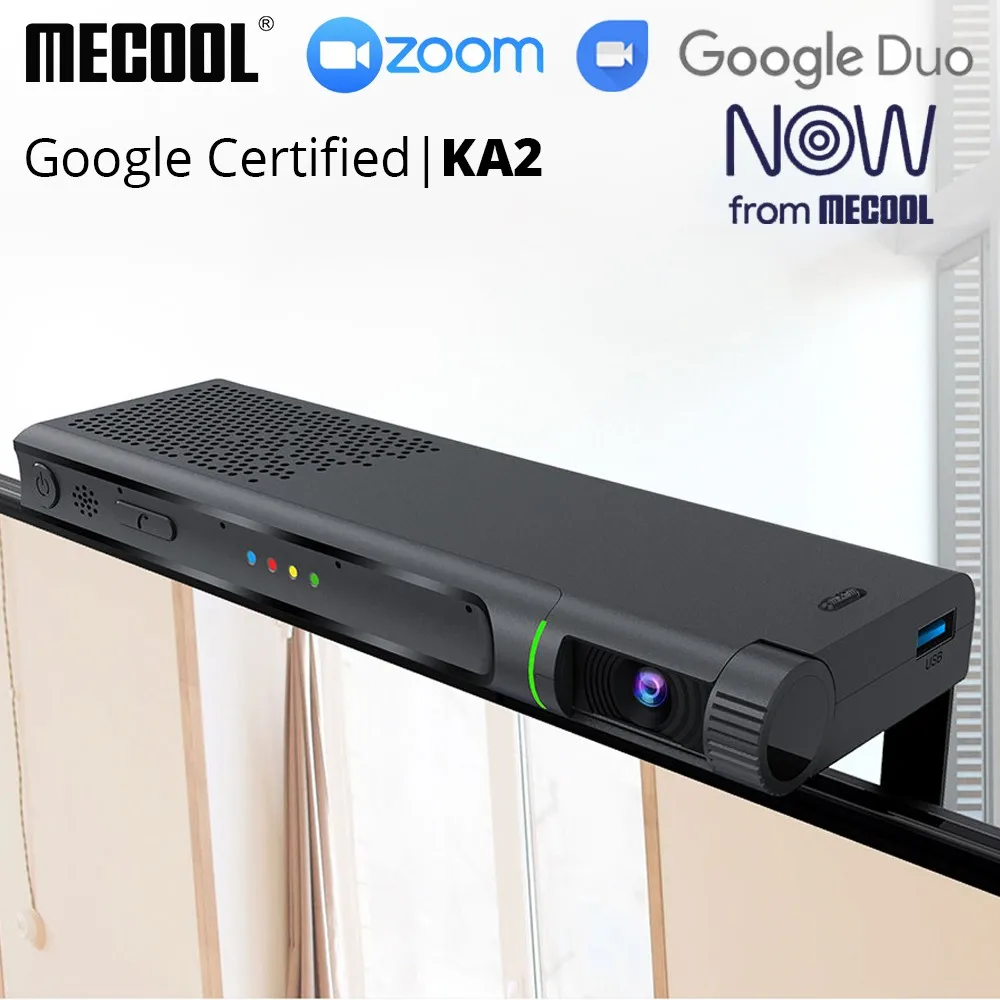 Android TV Box con telecamera HD 1080P S905X4 DDR4 16GB 10.0 tvbox Smart Media Player per videochiamate Live Show Mecool KA2 NOW