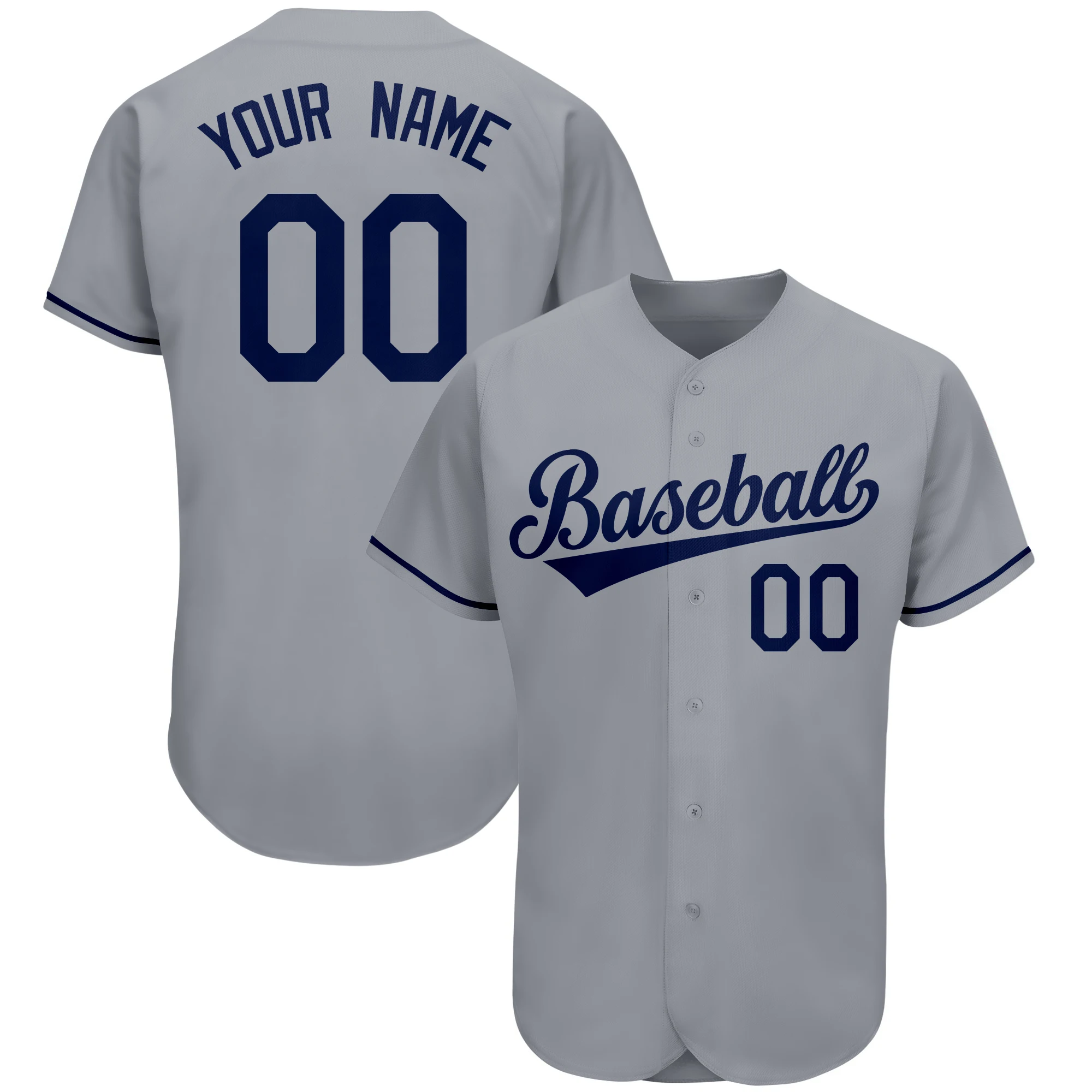 Custom Baseball Jersey Full Sublimated Team Name/Numbers Make Your Own Button-down V-neck Shirts Outdoors Party/Game Big size