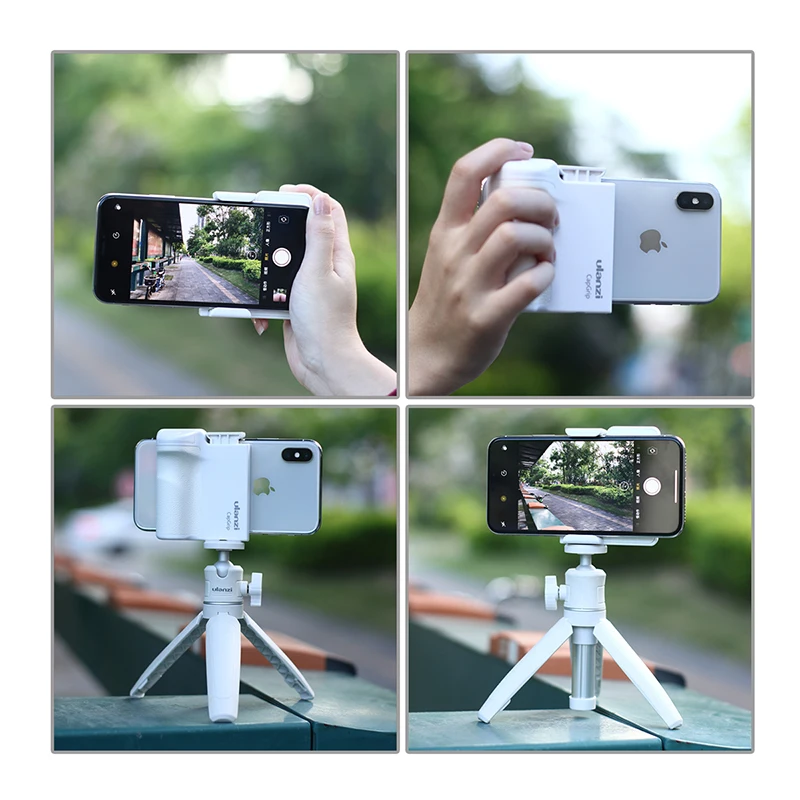 Smartphone Booster Pegangan Bluetooth Foto Stabilizer Pemegang dengan Shutter Release 1/4 Sekrup Telepon Berdiri