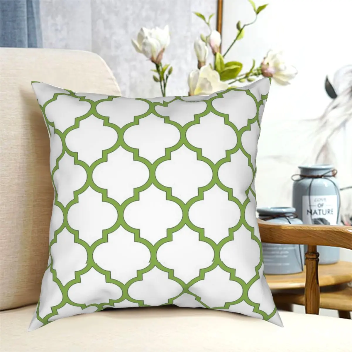 

PANTONE COLOUR QUATREFOIL GEOMETRIC Pillowcase Creative Decor for Home Cushion Cover 45*45cm