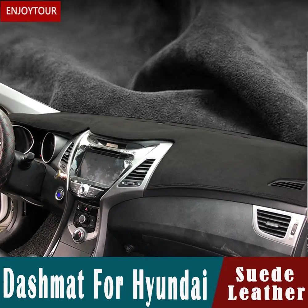 

For Hyundai ELantra/i35 Sonata/i45 Creta/ix25 Tuscon/ix35 Accent Verna Solaris Suede Leather Dashmat Dashboard Cover Pad Carpet