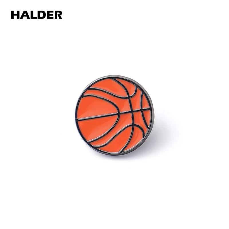 HALDER Football Pin Basketball Pin Tennis Brooch Volleyball Badge Sports Pins Balls Brooches Backpack For Men Gift Jewelry