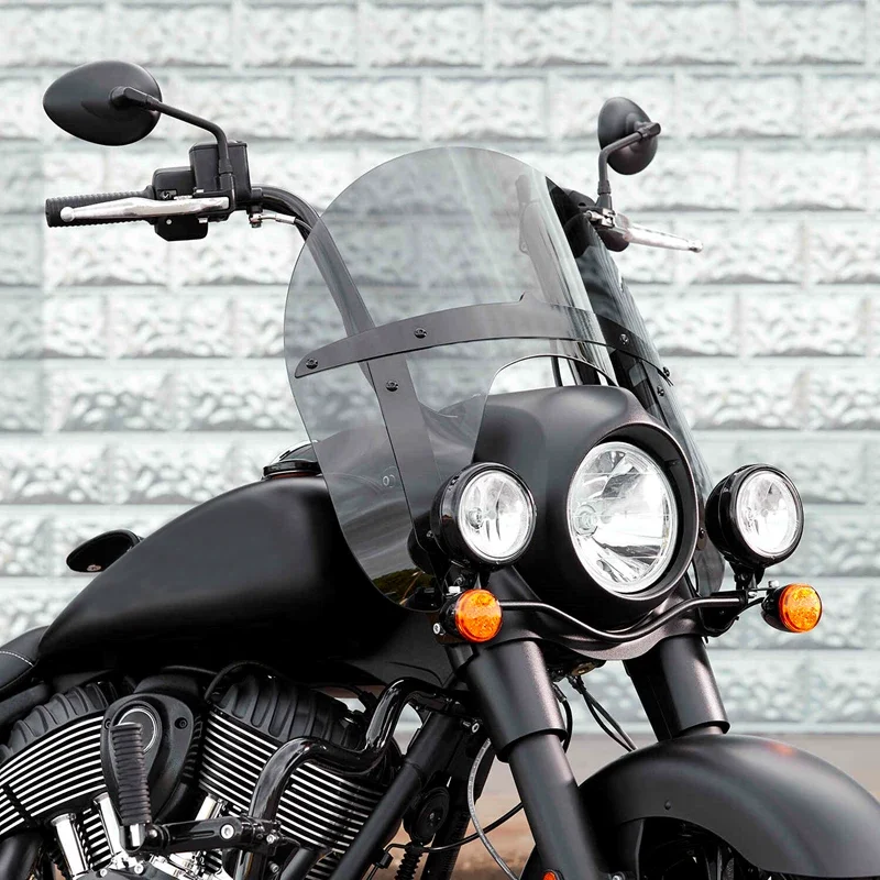 

Quick Release Wind Deflector 27" 27in Windshield Spoiler Cafe Racer For Indian Classic Chief Dark Horse Chief 2020-2023