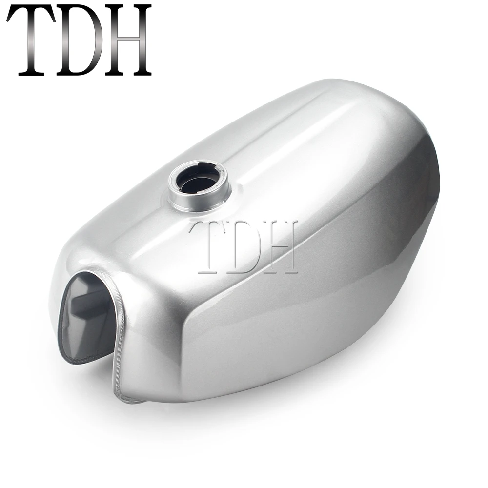 Silver Banana Shape Motorcycle Steel Oil Fuel Tank Enduro for Simson S 50 Simson S 51 Simson S 70 Gas Fuel Tank Oil Petrol Tank