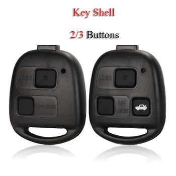 jingyuqin Remote Smart Car Key Shell For Lexus RX300 ES300 LS400 GX460 For Toyota Corolla Camry RAV4 2/3Buttons Case Fob Cover