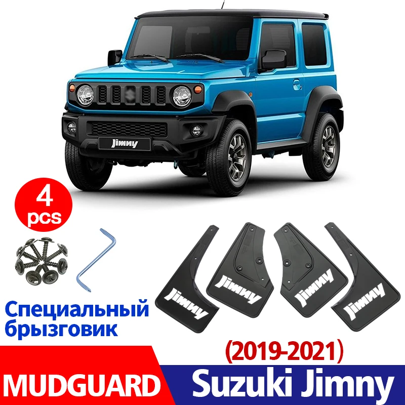 Car Mudflaps FOR Suzuki Jimny 2019-2022 Mudguards Fender Mud Flap Guard Splash Guards Accessories Auto Styline Front Rear 4pcs