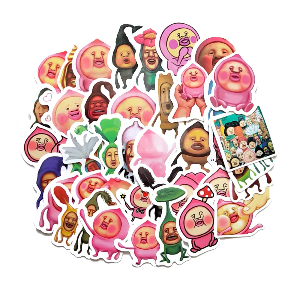 40Pcs 2-3CM Hand Account Cartoon Kobito Stickers For Suitcase Skateboard Laptop Luggage Fridge Phone DIY Decal Sticker