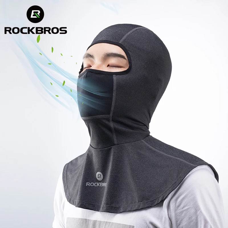 ROCKBROS Hiking Man Women Balaclava Full Face Mask Anti-UV Scarf Headgear High Elasticity Use With Helmet Fishing Face Mask