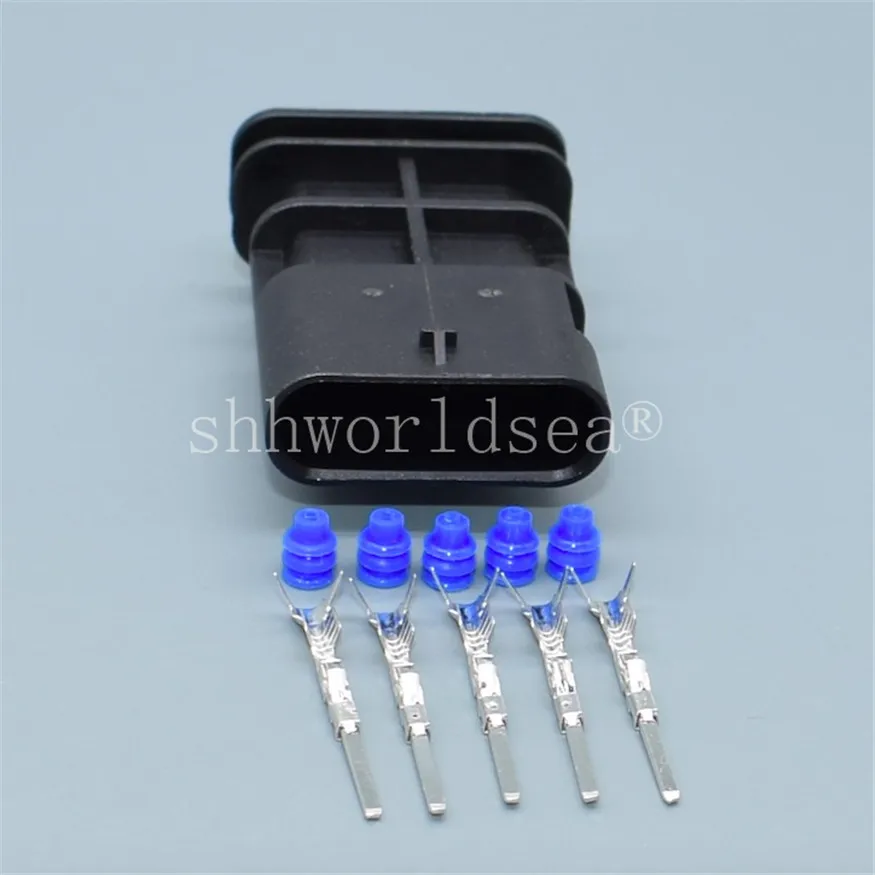 Shhworldsea 5 pin 1.2mm  5 Pin Female Motorcycle car Electric Connectors Sealed Waterproof Auto Plug 1-1718806-1 / 4F0 973 705