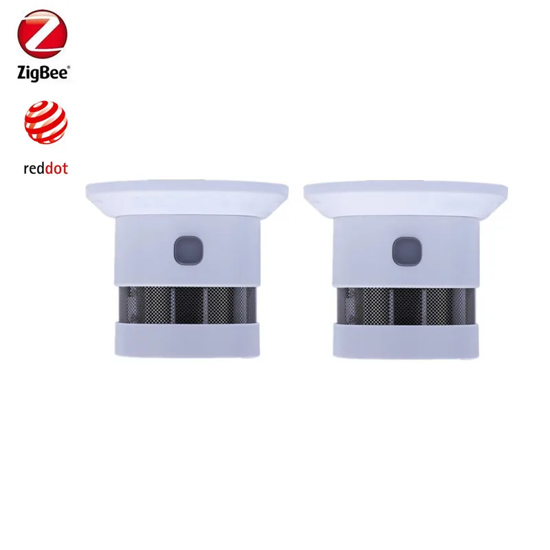 Zigbee3.0 Smoke Fire Detector Alarm Sensor Compatible With Zigbee2MQTT And Domoticz Home Assistant Gateway