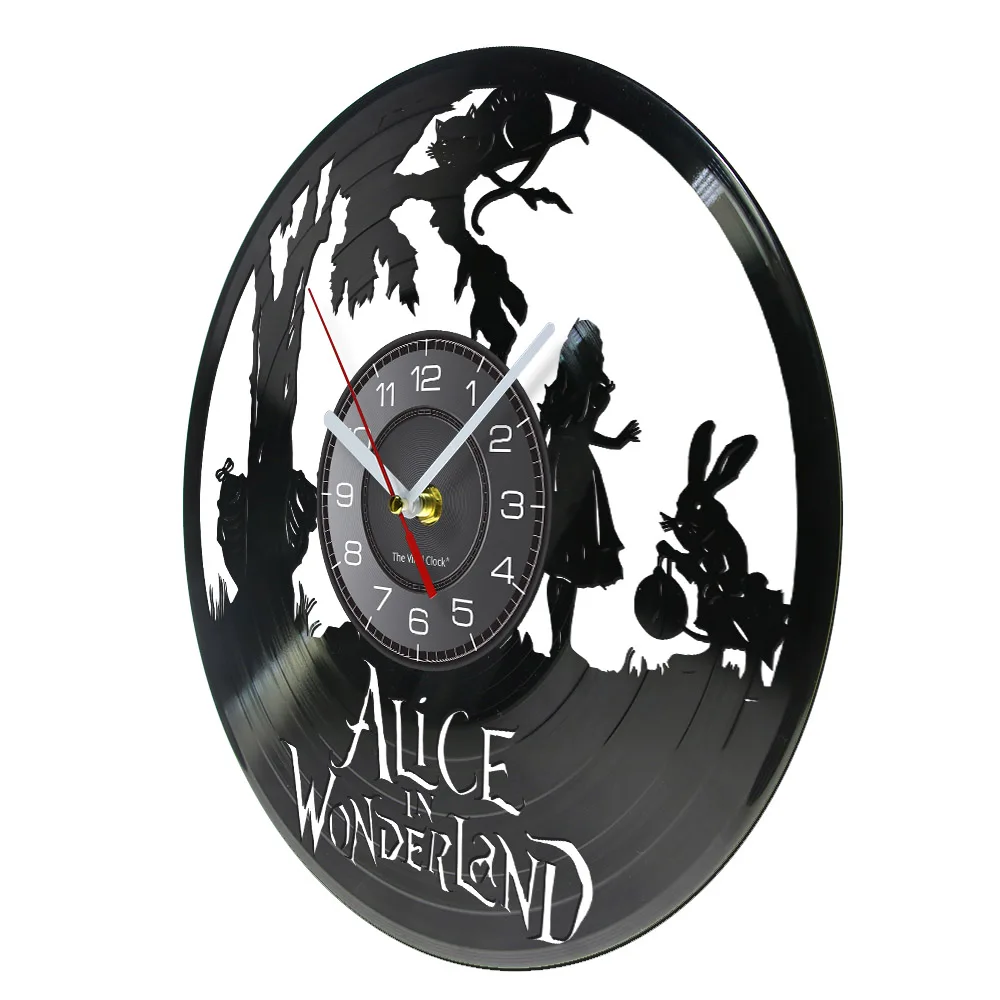 Inspirational Movie Theater Vintage Vinyl Record Wall Clock Journey Time Silent Non Ticking Hanging Watch Home Decor Kids Room