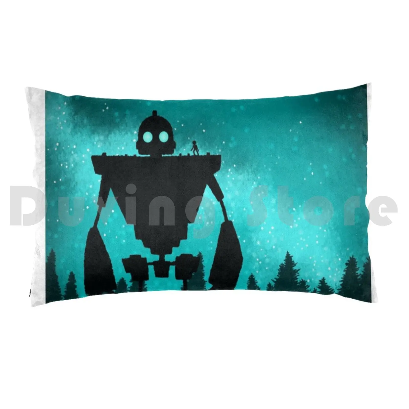 Iron Giant Pillow Case DIY 50*70 Netflix Chill Movies Red Orange Yellow Green Blue Purple Pink Brown Black