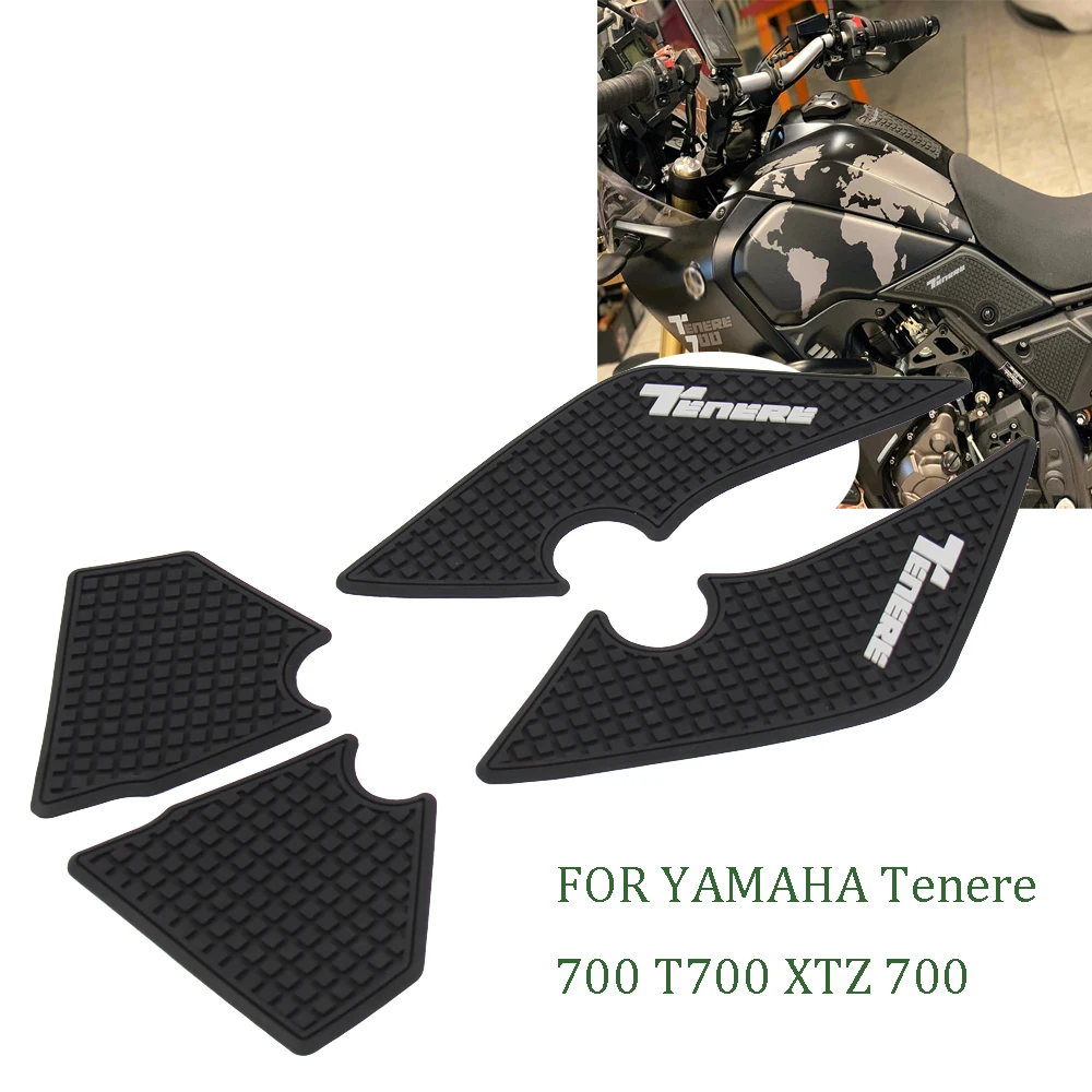 Motorcycle Non-slip Side Fuel Tank Stickers Waterproof Pad Rubber Sticker FOR YAMAHA Tenere 700 T700 XTZ 700 2019 2020