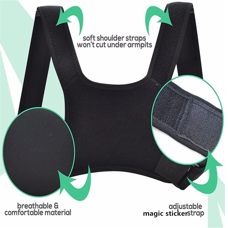 2019 New Shoulder Therapy Support Poor Posture Correction Belt Men Posture Corrector Scoliosis Back Brace Spine Corset Belt