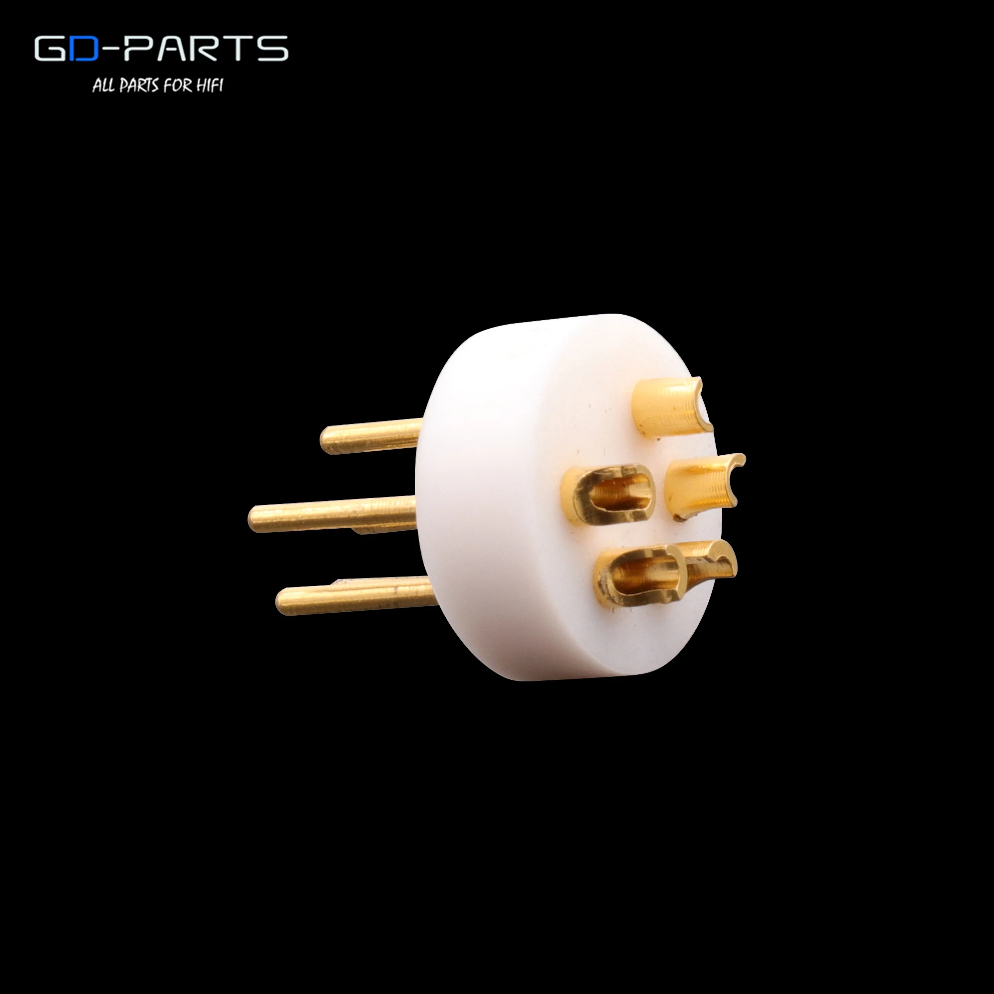 EIZZ Male 5pin DIN Connector LP Turntable Recorder Tonearm Plug Vinyl Jack 24k Gold Plated Copper PTFE Insulator 1PC