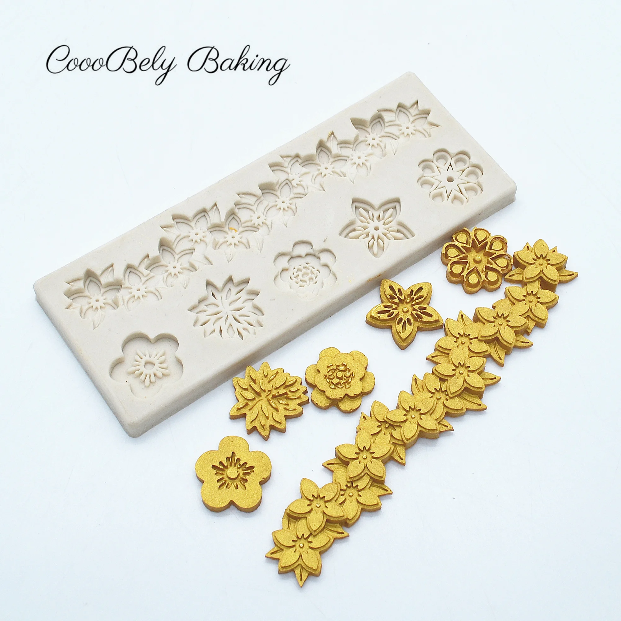 

DIY Flowers Relief Silicone Molds For Baking Cake Decorating Tools Fondant Chocolate Candy Gumpaste Mold Cupcake Baking XK004