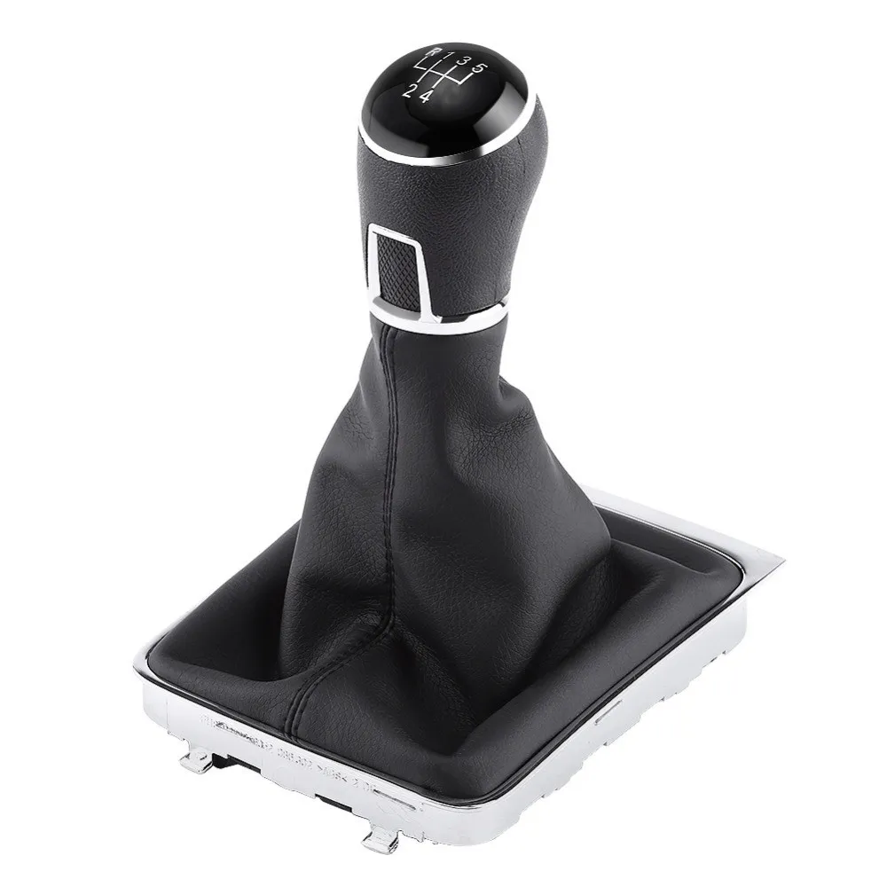 5 / 6 Speed Car Gear Shift Knob for VW Golf 7 A7 MK7 GTI GTD 2013 2014 2015 2016 2017 2018 Leather Gaiter Stick Accessories