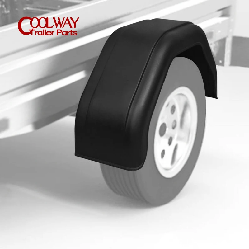 2PCS Trailer Plastic Mudguard Fender Cover For Single Wheels 12”~13” RV Parts Camper Caravan Accessories