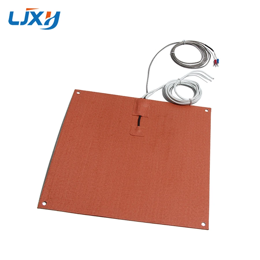 LJXH 600mm 3D Printer Heater with K-type Thermocouple Silicone Rubber Fiberglass Insulation High Temperature Resistance