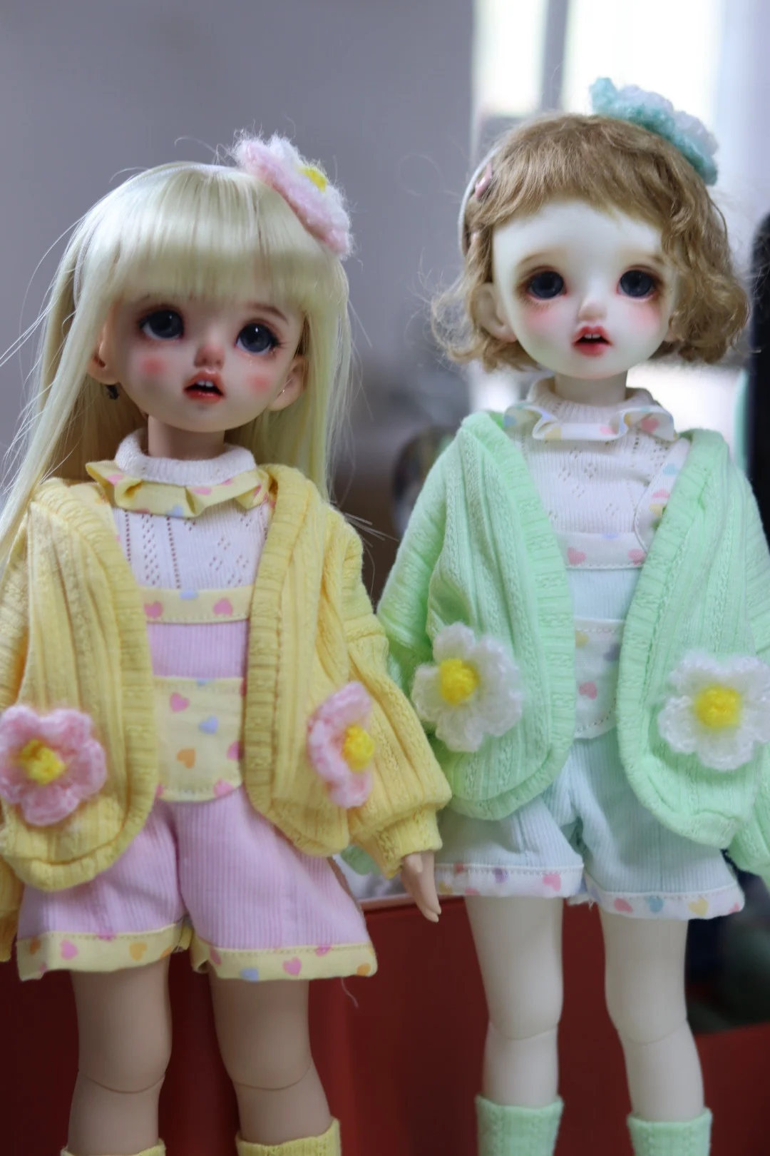 1/6 1/4 BJD Clothes Cute Suit Cardigan + Top + Shorts +Socks +Headwear Set Doll Outfit For BJD/SD YOSD MSD MDD Accessories C1402