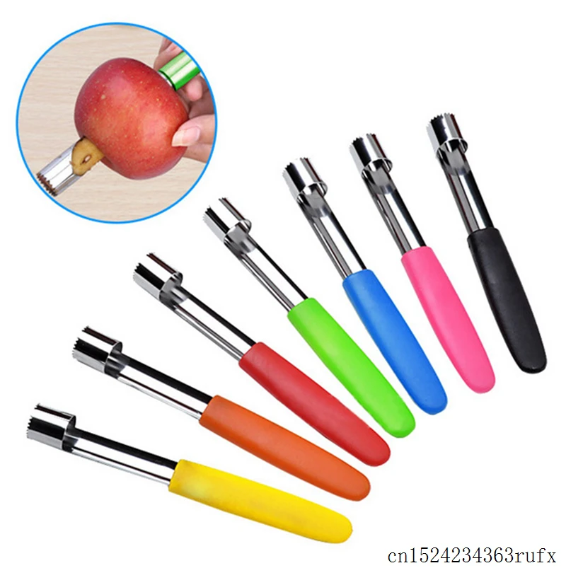 

100 Pcs Stainless Steel Fruit Corer Core Remover Easy Twist Core Seed Remover Pitter Seeder Kitchen Tool