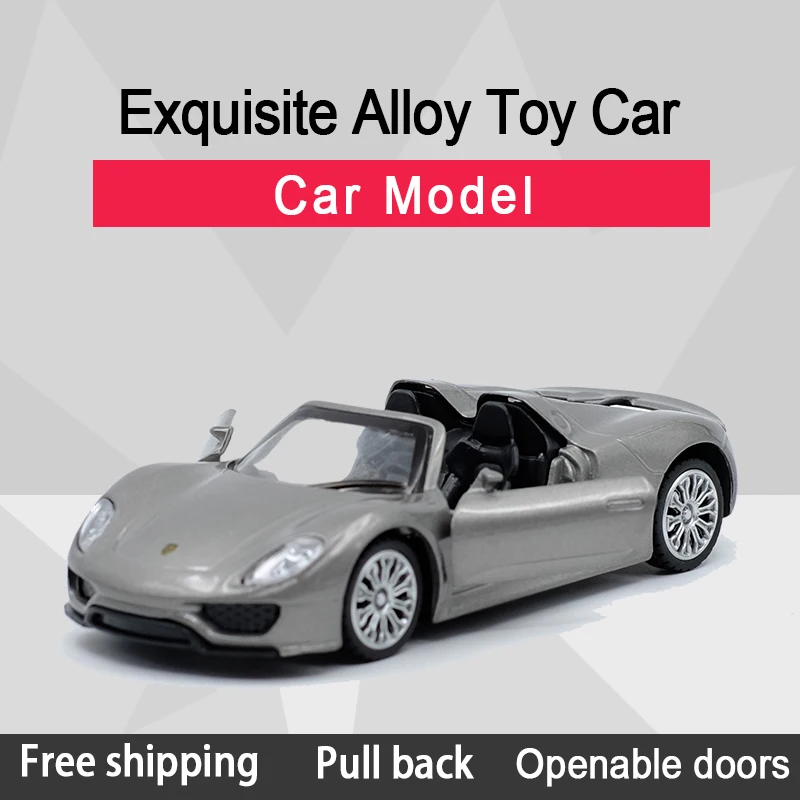 

Caipo 918 Spyder Racing Car Alloy Diecast Car Model Toy With Pull Back /For Children Gifts /Educational Toy Collection