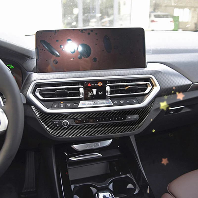 

Car Accessories For BMW X3 2022 G01 X4 G02 IX3 G08 M Sport ABS Carbon Fiber Gearbox Panel Trim Cover
