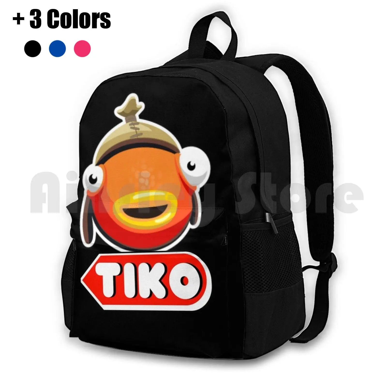 Tiko-Fish Outdoor Hiking Backpack Waterproof Camping Travel Benjyfishy Benjifishy Benjy Fishy Benji Fishy Lazarbeam Lachlan