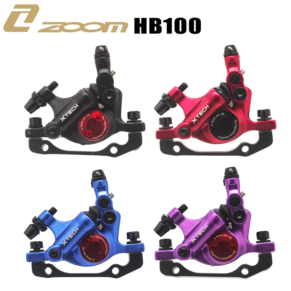 ZOOM XTECH HB100 Mountainbike Hydraulisches Bremsenset Langlebige Scheibenbremsen (Vorne + Hinten) für MTB Downhill & Offroad-Radfahren – Detail 1
