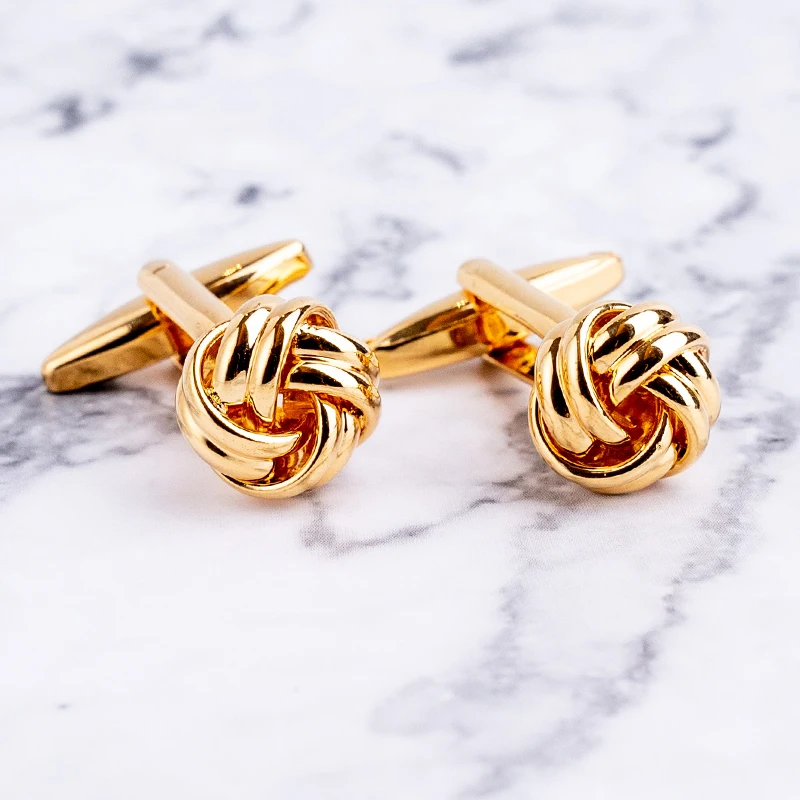 Metal Knots Cufflinks For Men's Shirt Fashion French Style Cuff Buttons Twisted Jewelry Wholesale&Retail Gifts