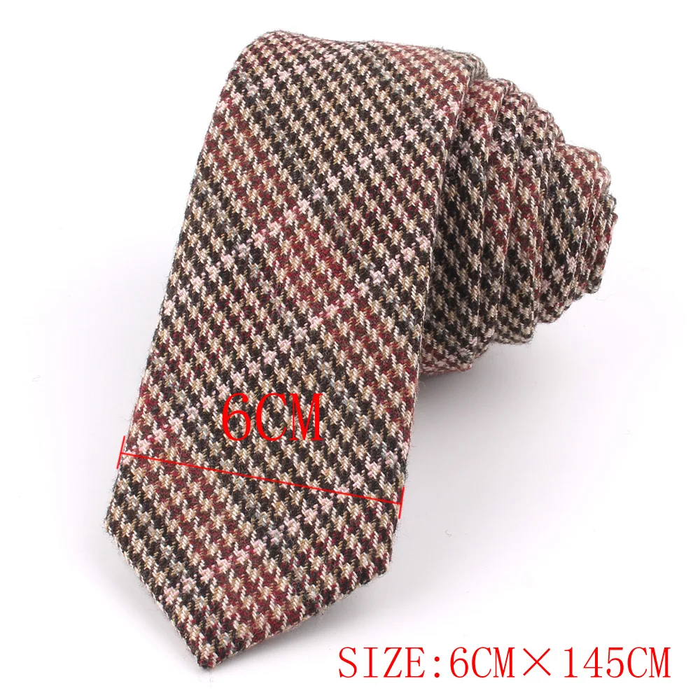 Skinny Wool Neck Ties For Men Women Wedding Tie For Groom Woolen Ties Boy Girls Slim Plaid Necktie Gravata Wedding Gifts Necktis