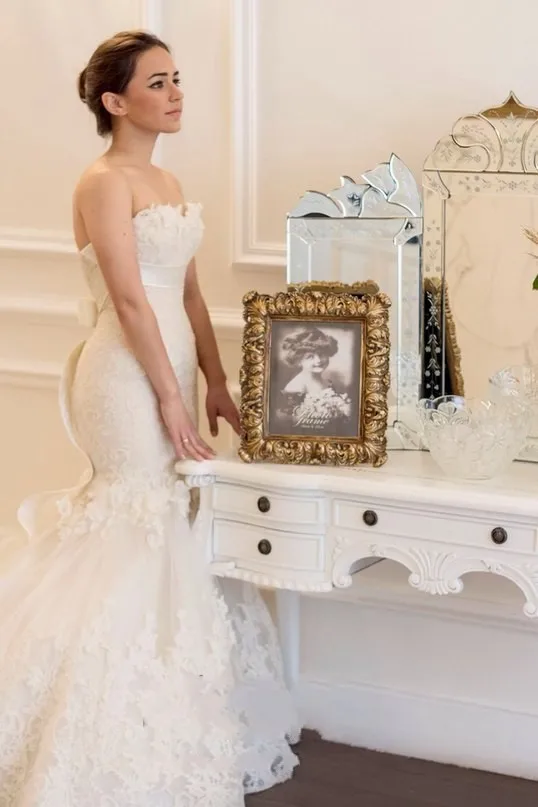 Vestido de renda sereia sem mangas para a mãe da noiva, personalizado fora do ombro, vestidos para querida, 2018