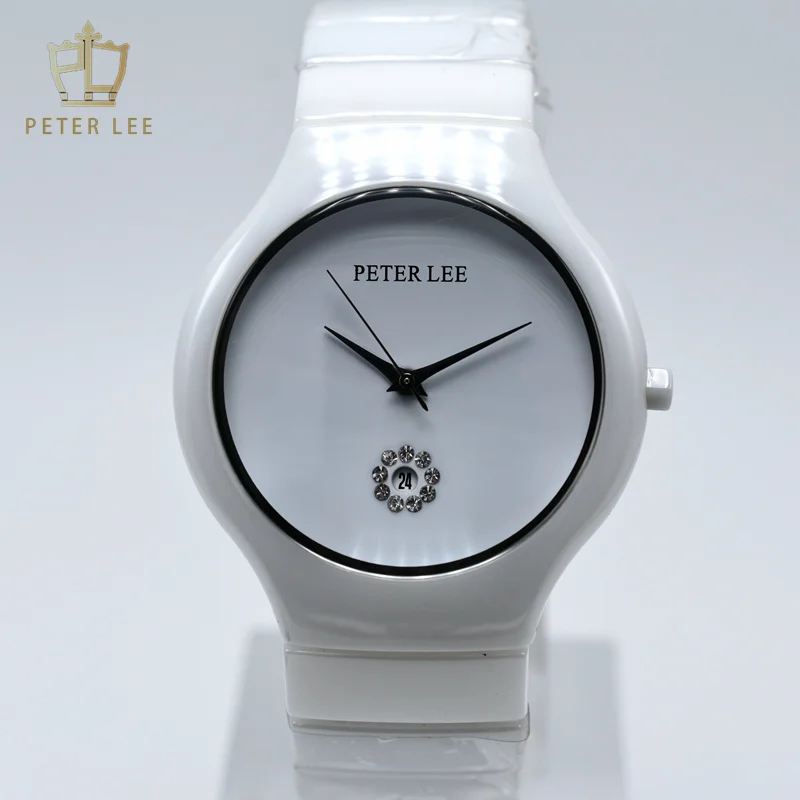 PETER LEE Best Seller Ceramic Watches For Women Fashion Simple Quartz Digital Designer Watch Wholesale Items For Business