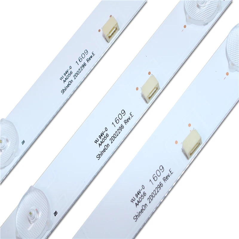 3Pcs X 32นิ้ว LED Backlight แถบเครื่องราชอิสริยาภรณ์ ShineON 2D02296 RE V.E สำหรับทีวี NS-32D310NA17 60ซม.