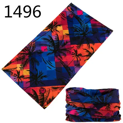 1451-1500 Bandana magique en plein air, écharpe pare-soleil de cyclisme, couverture de cou de randonnée en Polyester, bandeau coupe-vent de pêche, masque multi-usage