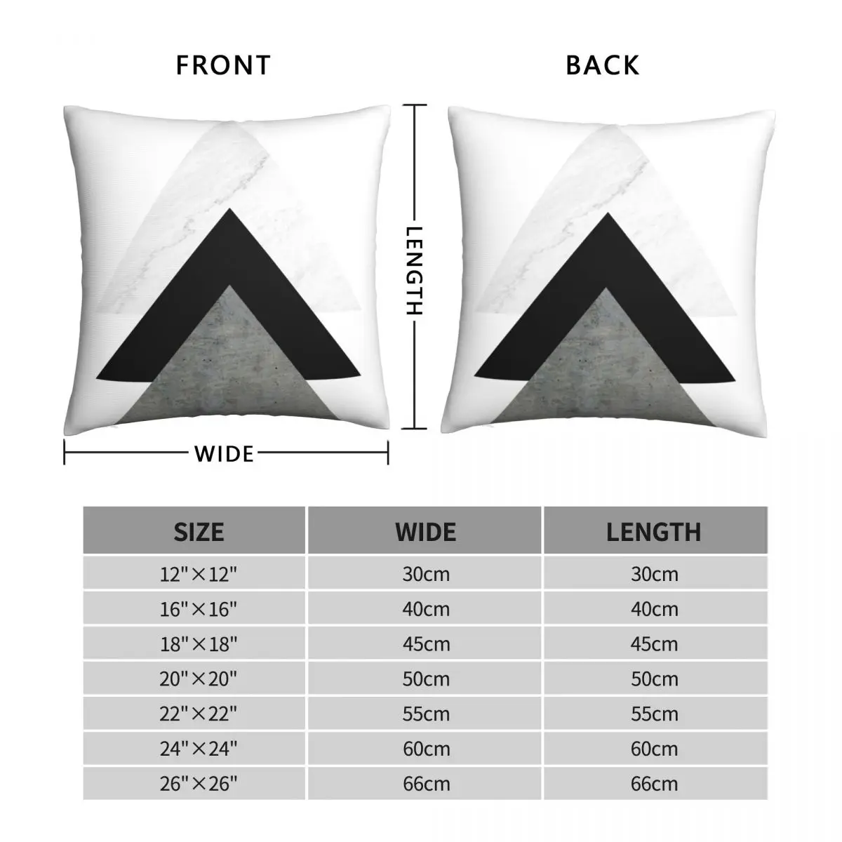 Arrows Collages Monochrome Pillowcase Polyester Linen Velvet Printed Zip Decor Pillow Case Room Cushion Case