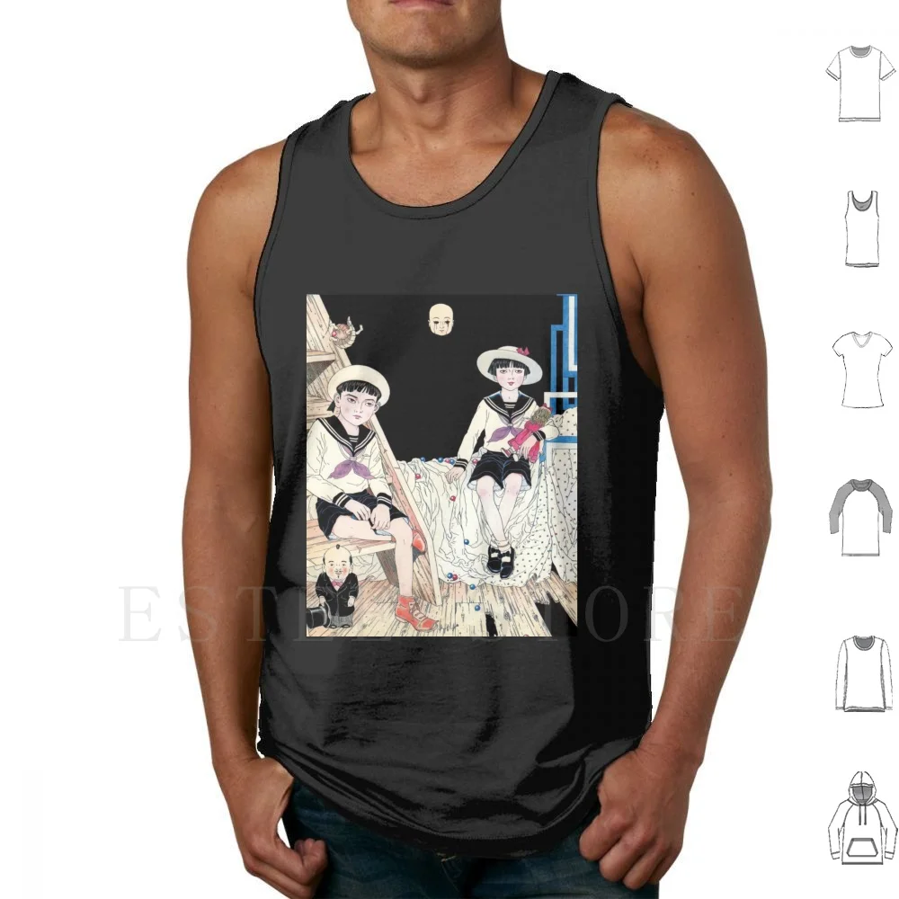 

Iblard Emaki Tank Tops Vest Sleeveless Anime 90s Anime Comic Retro Japan Netflix Geeky Geeky Retro Sky Nerdy Geek Japan