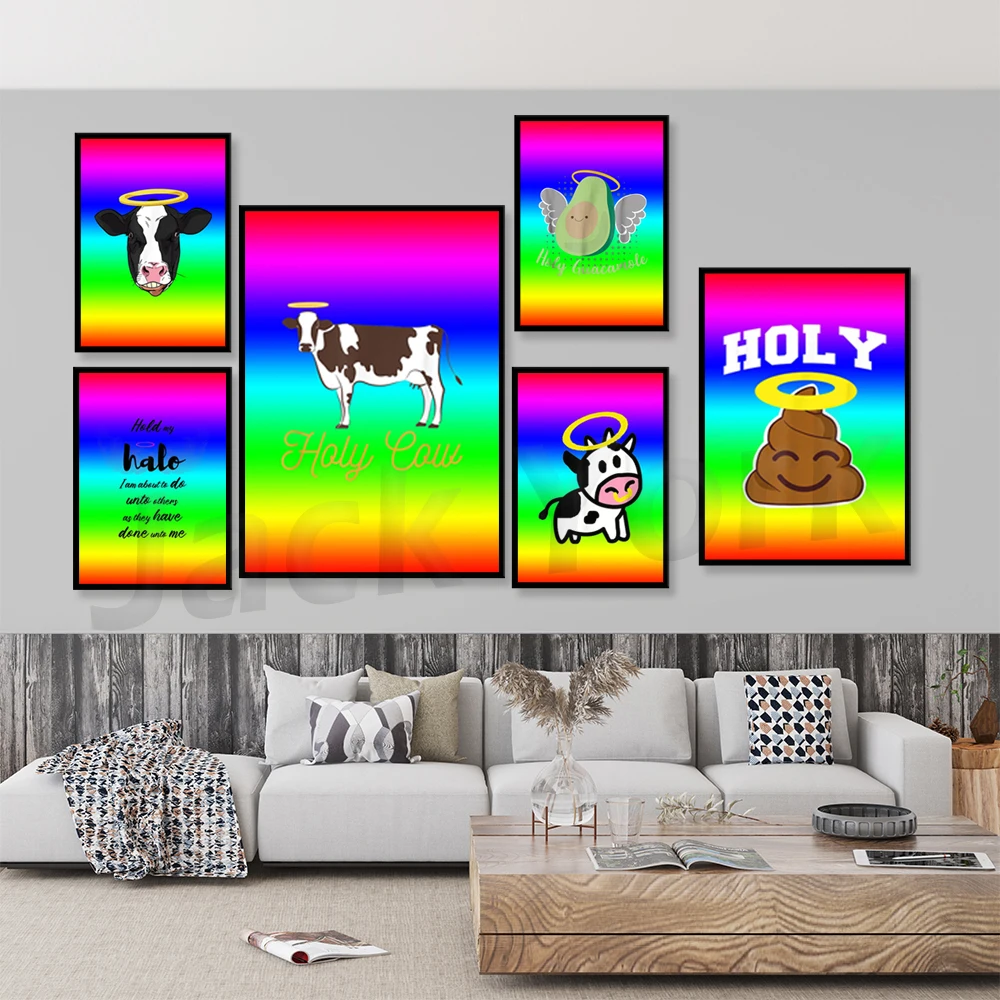 Gradient color graphic specimen poster high-definition printing home decoration