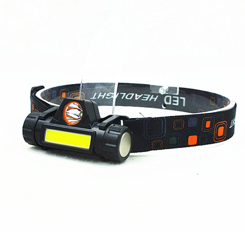 Torcia frontale a LED (batterie incluse), con magnete, attrezzatura per lampada frontale adatta per corsa, campeggio, escursionismo, arrampicata