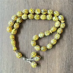Oval bracelet 33 Muslim Islamic DIY handmade religious rosary prayer meditation beads