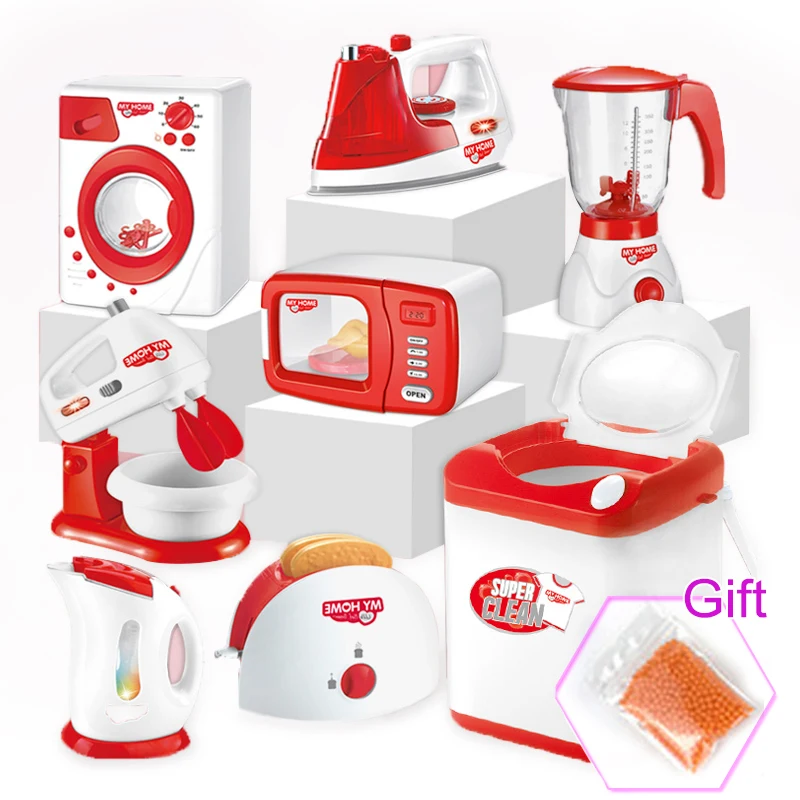 fogao de brinquedo  liquidificador infantil  Brinquedos de cozinha simulação eletrodomésticos fingir jogar crianças jogo cozinha conjunto