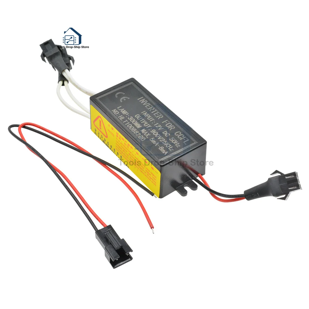 DC 12V to 900V CCFL Inverter Male Connection for CCFL Angel Eyes E46 E39 E53 Driver Projector Lens Light Ballast