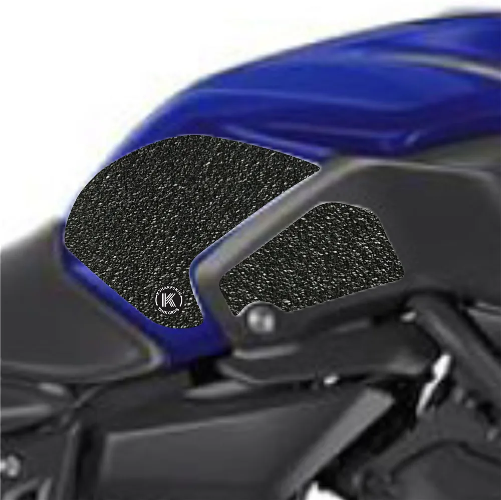 Motorcycle Tank Pad Protector Sticker Decal  Knee Grip Traction Side Non-slip stickers For YAMAHA  18 MT-07 mt 07 mt 07