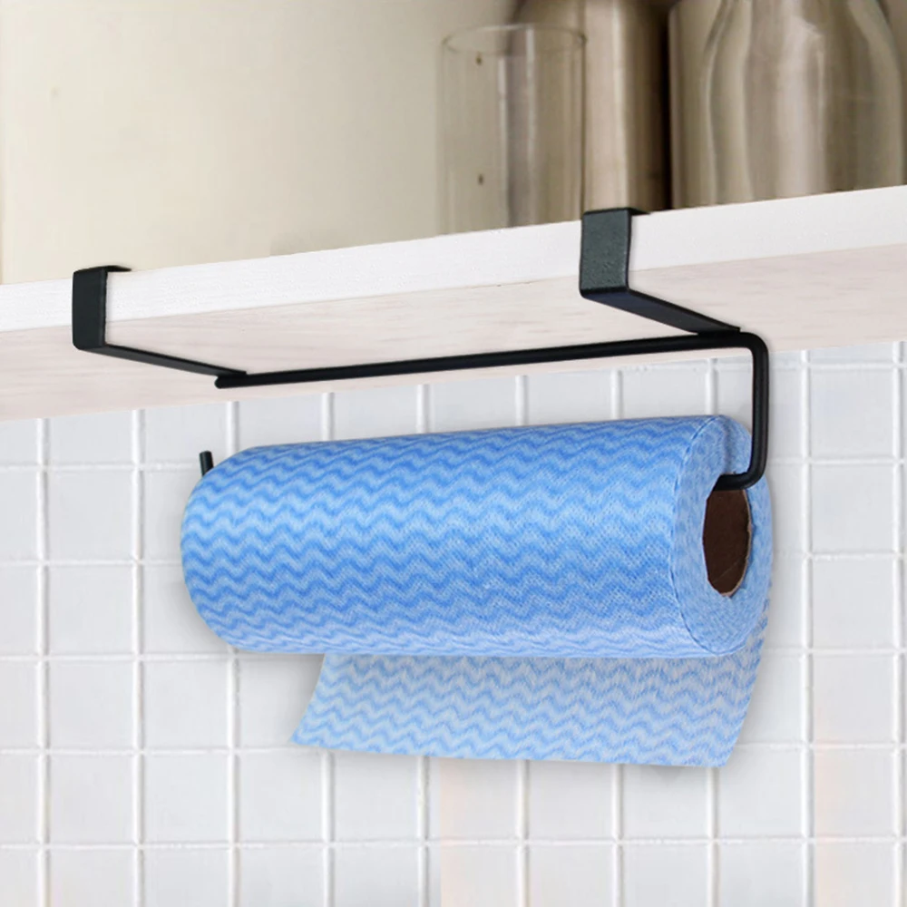 Kitchen Towel Rack Metal Bathroom Toilet Paper Towel Hanging Holder Kitchen Roll Paper Stand Home Toilet Storage Tissue Racks