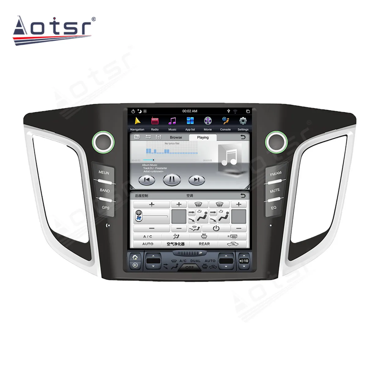 For Hyundai Creta IX25 Tesla Style Screen Android 2016 - 2019 Car Radio GPS Navigation CarPlay PX6 IPS Multimedia Video Player