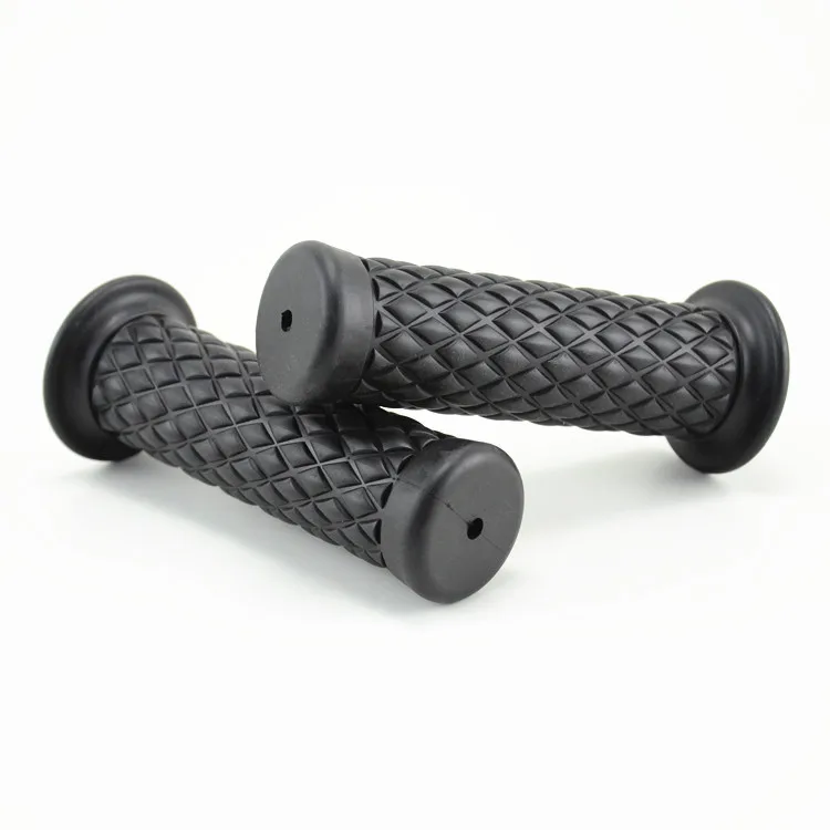 Retro Rubber Motorcycle Handlebar Grips 7/8\