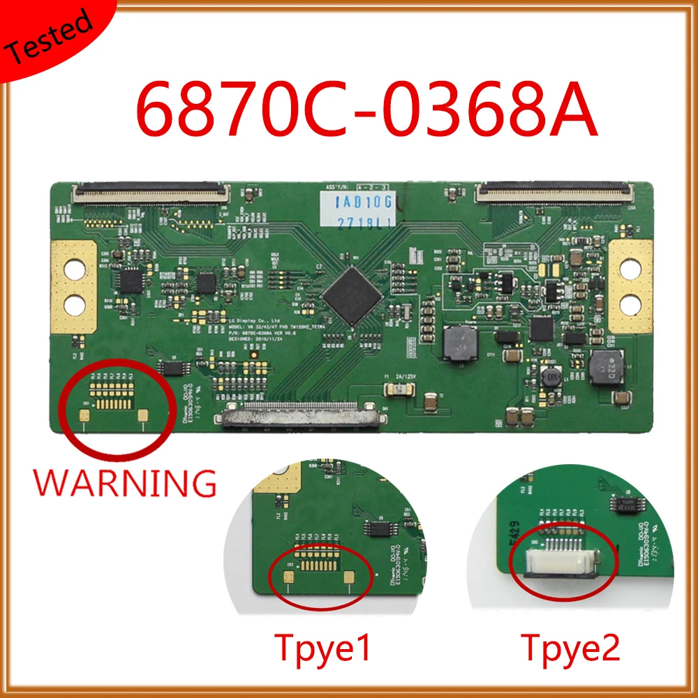 

6870C-0368A T CON Board Equipment For Business Display Unit Plate Tcon Card 6870C 0368A Original Logic Board 6870C0368A