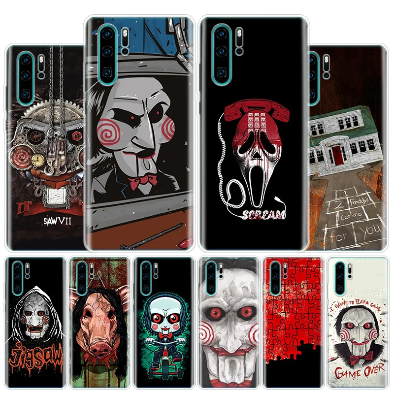 SAW The Jigsaw Killer Horror Film Phone Case For Huawei Honor 10 Lite 9 20 Y5 Y6 Y7 Y9S P Smart Z 8S 8X 9X 8A Pro 7X 7A 10i Capa