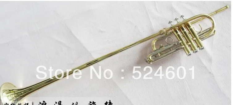 Professional Bb Brass Trumpet Gold Plated Trumpet With Mouthpiece boquilla para trompeta Brand Quality Instrument Trumpet