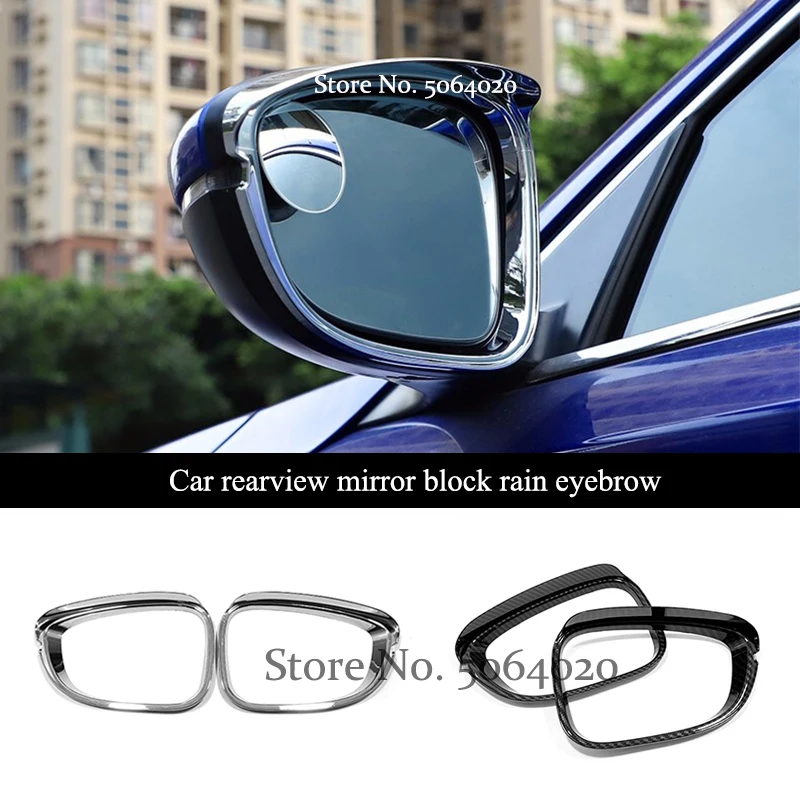 

For Honda Accord 10th 2018 2019 Accessories ABS Chrome Car rearview mirror block rain eyebrow Cover Trim Sticker Car styling